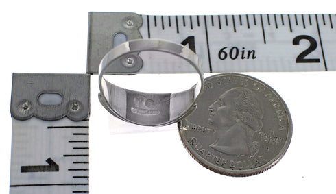 Multicolor Inlay Southwest Genuine Sterling Silver Ring Size 5-3/4 QX78060